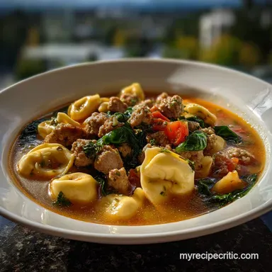 Sausage Tortellini Soup Recipe: Velvety Finish