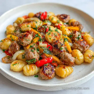 Weeknight Recipes: Sheet Pan Sausage Gnocchi Done Fast Recipe Card