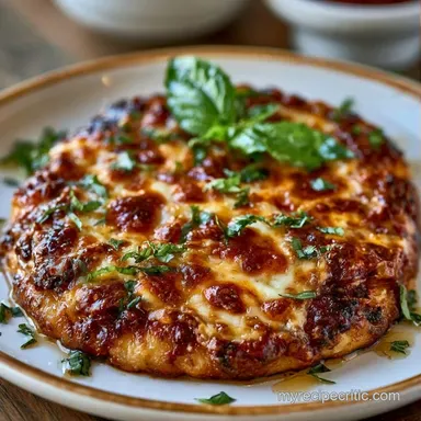 Simple Tomato Sauce Flatbread in 25 Min Recipe Card