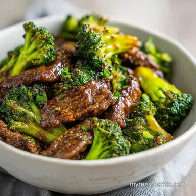 Slow Cooker Beef and Broccoli: Tender Beef with Soy Ginger Glaze Recipe Card