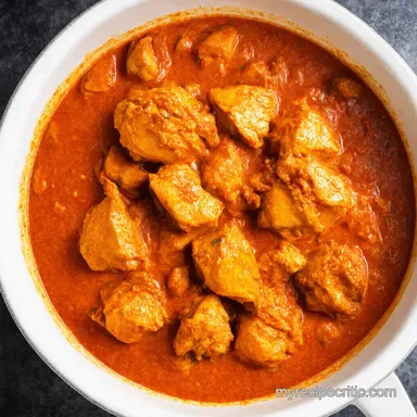 Slow Cooker Chicken Tikka Masala Easy Comfort Food Recipe Card