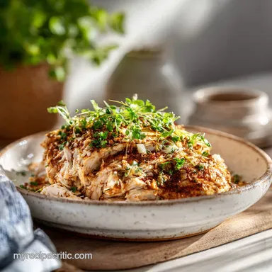 Mouthwatering Slow Cooker Crack Chicken for 6 Servings Recipe Card