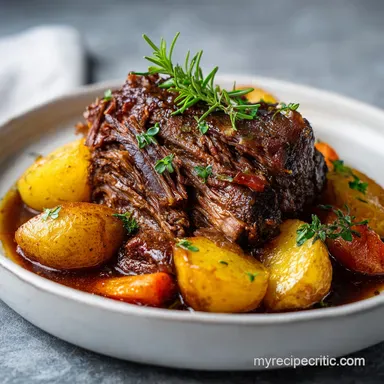 Slow Cooker Pot Roast for 6 Servings
