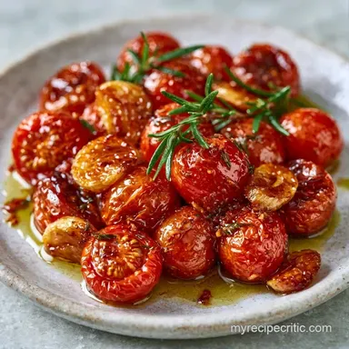 Slow Roasted Sicilian Tomatoes in Oven Recipe Card