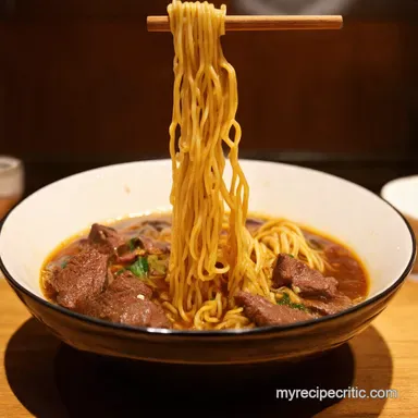 SlurpWorthy Beef Ramen Noodles Restaurant Style at Home Recipe Card