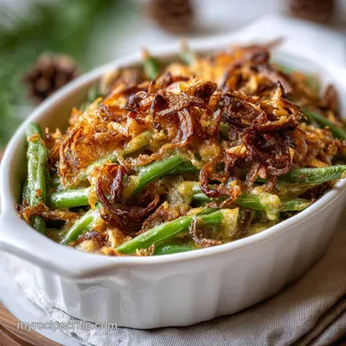 Small Batch Green Bean Casserole for 2 (Creamy Mushroom)