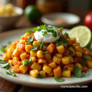 Easy Summer Street Corn Salad with Tangy Lime Crema Recipe Card