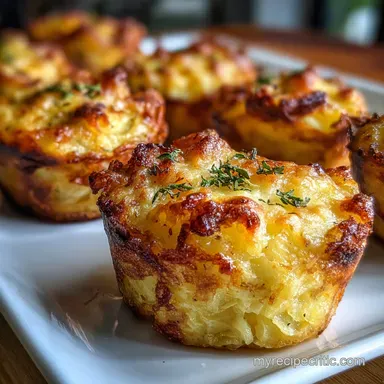 Smoked Gouda Muffin Tin Potato Stack Crispy Baked