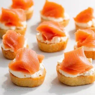 Smoked Salmon Cream Cheese Bites Easy Canap&eacute; Recipe