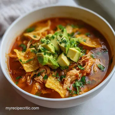 Tortilla Soup: The Ultimate Smoky Rich Sopa Azteca Recipe Recipe Card