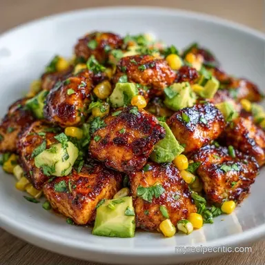 Southwest Chicken Bowl: Meal Prep Recipe Card