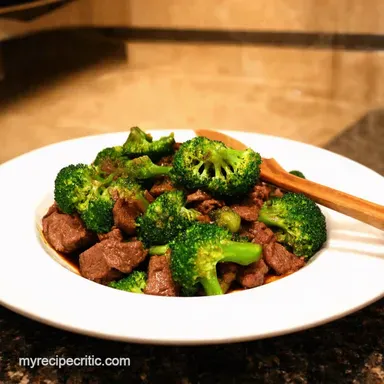 Speedy Beef Broccoli StirFry Quick Weeknight Dinner Recipe Card