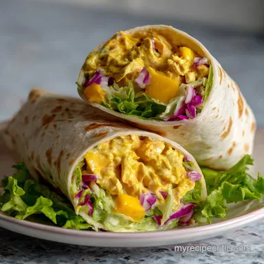 Rotisserie Chicken Recipes: Zesty Coronation Wraps (25-Min Dinner) Recipe Card