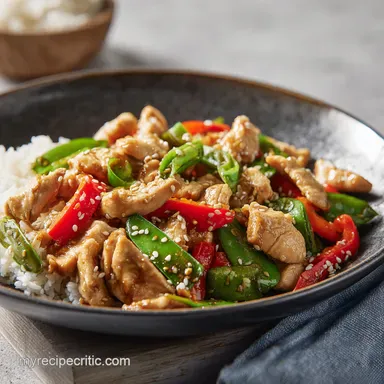 Speedy Sesame Chicken StirFry Quick Healthy Cookwell Recipes for Busy Lives Recipe Card