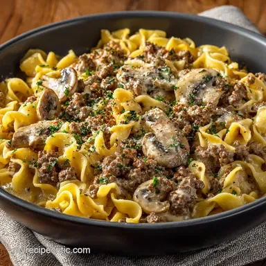 Best Ground Beef Stroganoff Recipe Quick 40Minute Comfort Meal