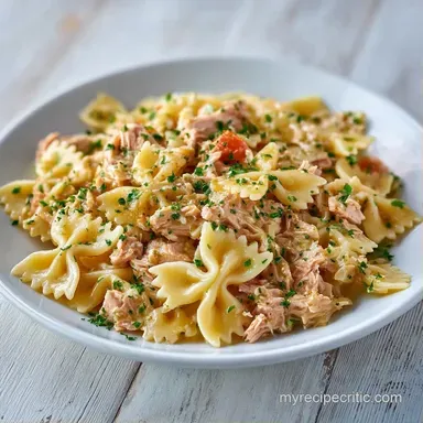 Spicy Tuna Pasta Salad for Meal Prep Recipe Card