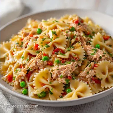 Spicy Tuna Pasta Salad for Meal Prep