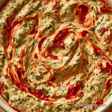 Spinach Artichoke Pepper Dip: Creamy