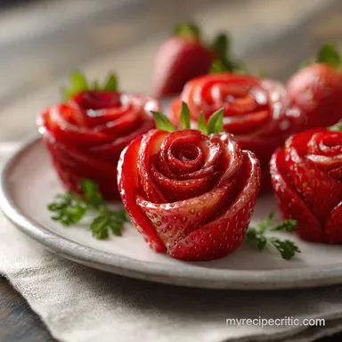How to Make Strawberry Roses in 20 Minutes