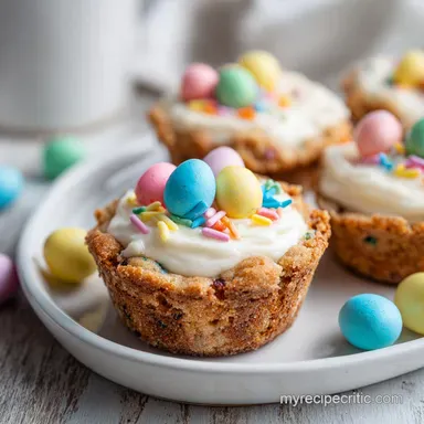 Easter Basket Sugar Cookie Cups for 24