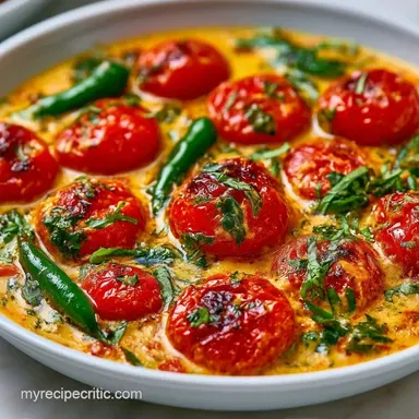 Summer Cherry Tomato Curry: One-Pan Recipe Card