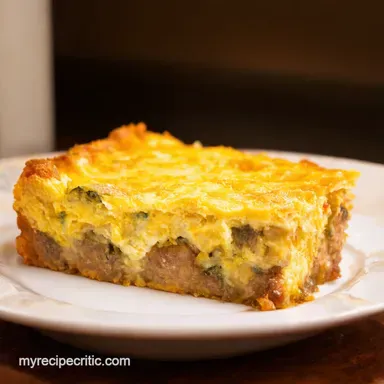Sunday Morning Egg Sausage Strata Easy Make Ahead Recipe Card