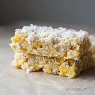 Sunshine Pineapple Coconut Bars A Taste of Paradise Recipe Card