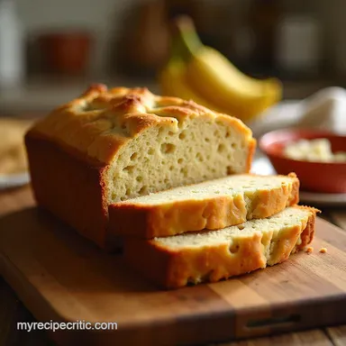 Moist Banana Sour Cream Bread Recipe Tender Loaf Recipe Card