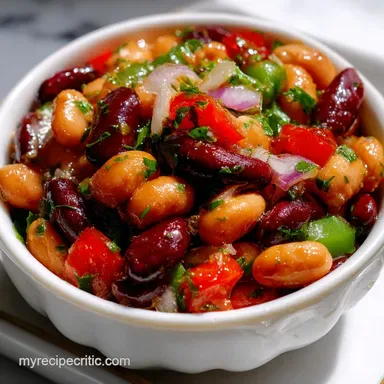 3 Bean Salad Recipe: Tangy Ready for Your Picnic Recipe Card