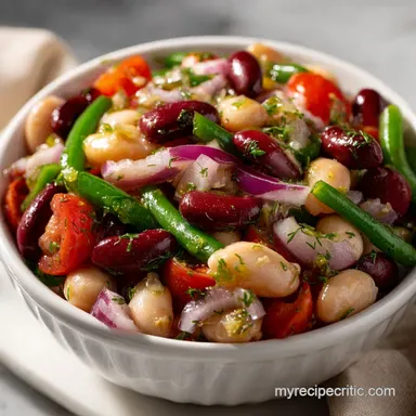 3 Bean Salad Recipe: Tangy Ready for Your Picnic