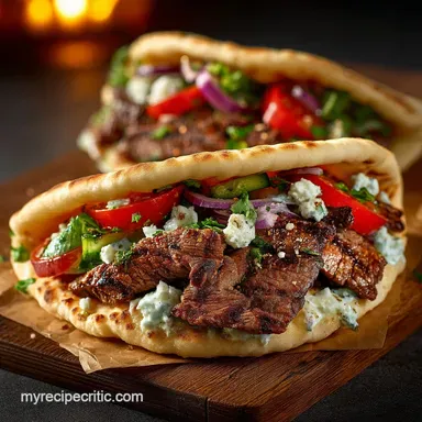 The Authentic Greek Steak Gyros Easy Sirloin Recipe