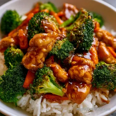 Teriyaki Chicken Rice Bowl in 30 Minutes Recipe Card