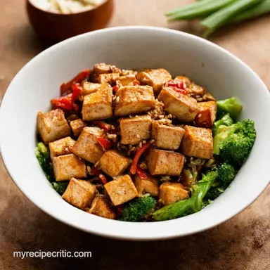 Teriyaki Tofu Bowl Recipe Quick Easy Weeknight Dinner Recipe Card