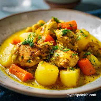 Thai Yellow Chicken Curry Stovetop: Silky and Golden Sauce Recipe Card