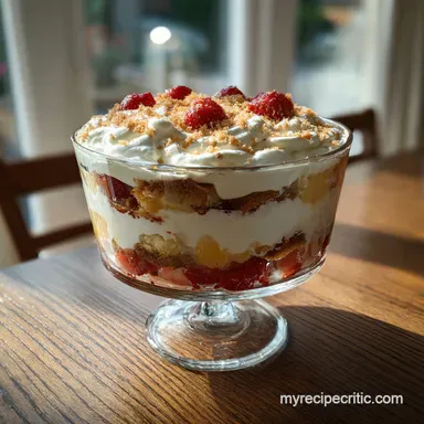 The Perfectly Managed Classic Sherry Trifle Master the Wobble Custard Temp Recipe Card