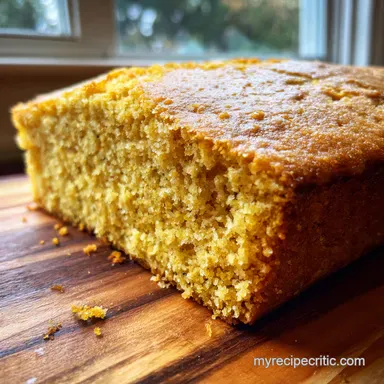 The Fluffy Yank Tank Sweet Cornbread Recipe with Brown Butter Buttermilk Recipe Card