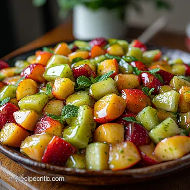 The Very Best Fruit Salad My Secret VanillaLime Glaze for Summer