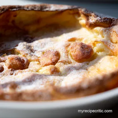My Familys Favorite Baked German Pancake Dutch Baby Recipe Card