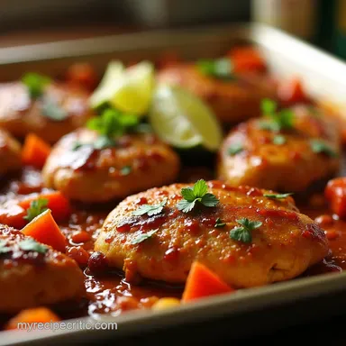 30Minute Sheet Pan Chicken Fajitas Easy One Pan Dinners Recipe Card