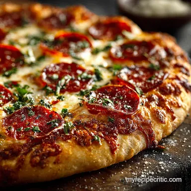 Homemade Pizza My Proper Dough Recipe for Pizza Night Recipe Card