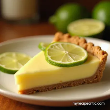 The Proper Key Lime Pie Tangy and Authentic Recipe Card