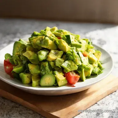 Sunshine Salad Avocado Tomato Cucumber Recipe Recipe Card