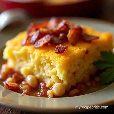 Smoked Cheddar Loaded Cornbread Casserole Recipe Recipe Card
