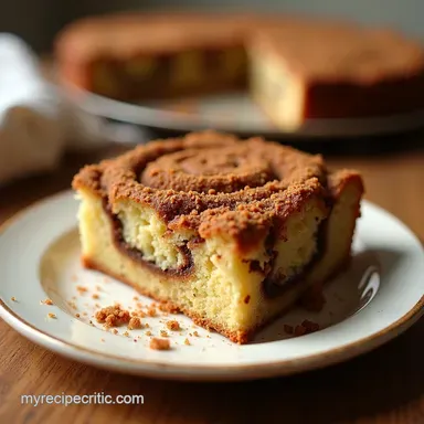 Moist Cinnamon Swirl Coffee Cake with Brown Sugar Streusel Recipe Card