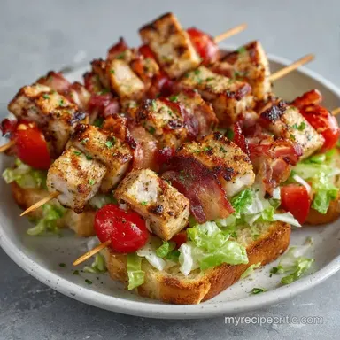Turkey Club Lunch Skewers in 20 Minutes Recipe Card