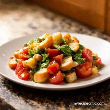 Tuscan Tomato Panzanella My Sunshine on a Plate Recipe Card