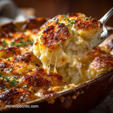 Cheesy Potato Casserole: Scratch-Made Ultra-Creamy Recipe Card