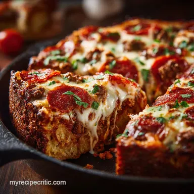 Friday Night Fakeaway The Ultimate Deep Dish Pizza Casserole Recipe Card