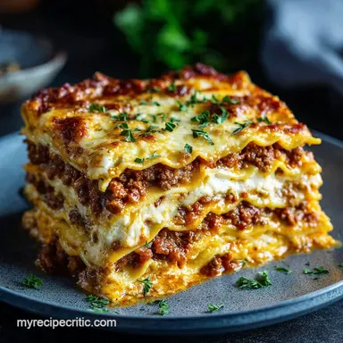 Lasagna The Ultimate Sunday Best Recipe with Ragu B&eacute;chamel Recipe Card