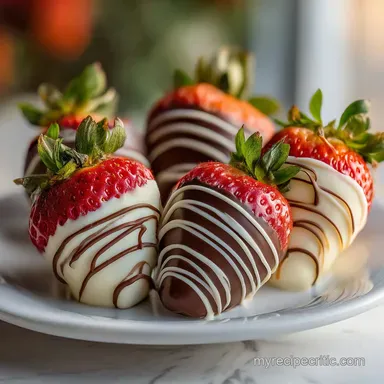 Valentines Chocolate Covered Strawberry: Glossy & Snappy Recipe Card